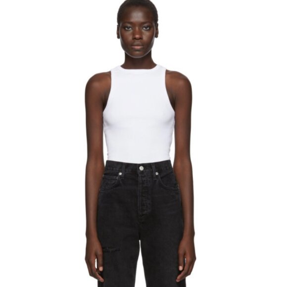 Agolde White Tank Top - Picture 1 of 4